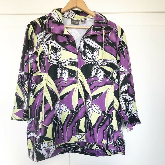 Chico's Tops - Additions by Chicos Full Zip Jacket Sz 3 XL Purple